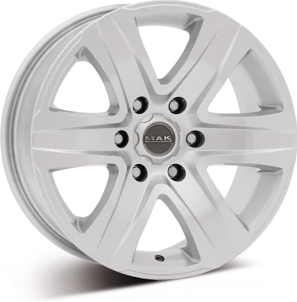 MAK Wheels Stone6 Silver 7.5x17 6/114.3 ET50 CB66.1