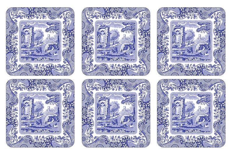 Spode Blue Italian Glasunderlägg 6-Pack