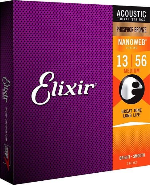 Elixir 13-56 Phosphor Bronze Medium Nanoweb