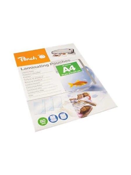 Peach 25-pack 216 x 303 mm lamination pouches