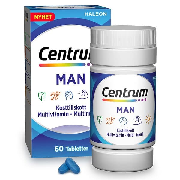 Centrum Man Multivitamin-multimineral 60 st