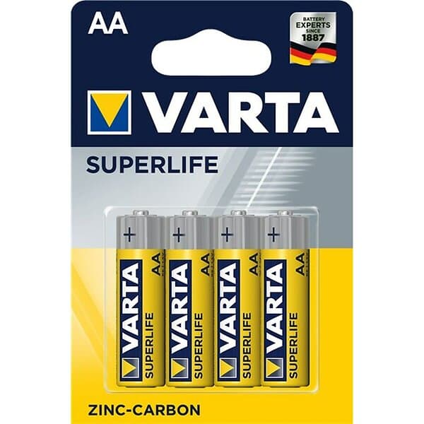 Varta Superlife R6/AA Batery 1,5V 4-Pack