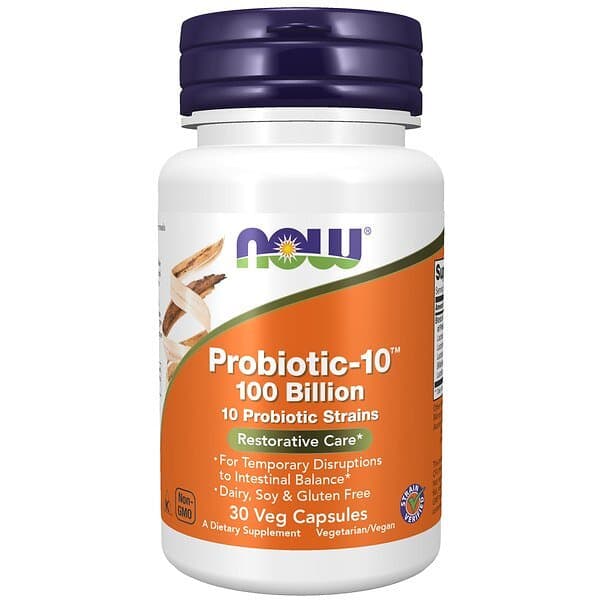 Now Probiotic-10 100 Billion 30 kapslar