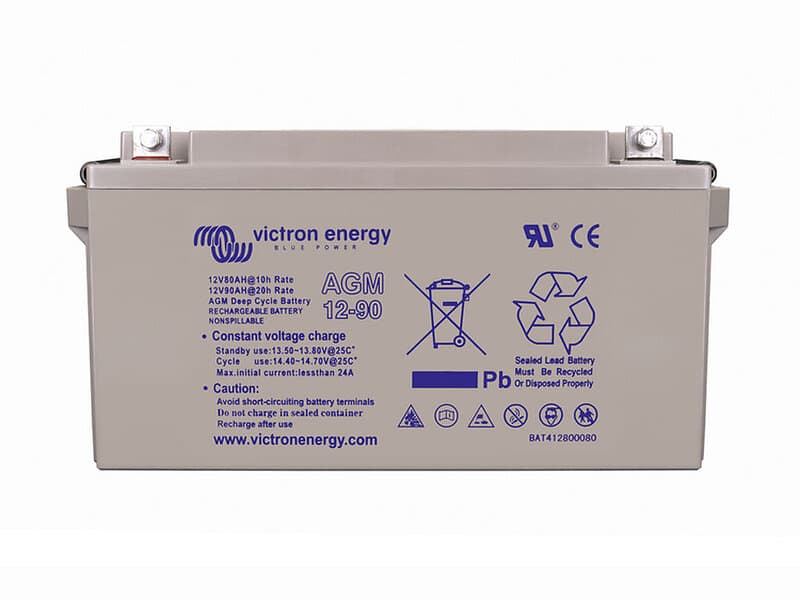 Victron 12V 90Ah AGM Deep Cycle Batteri.