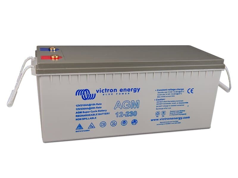 Victron 12V 230Ah AGM Super Cycle Batteri. (M8)