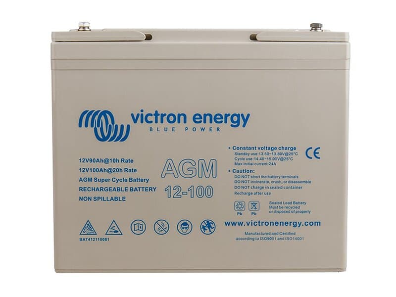 Victron 12V 100Ah AGM Super Cycle Batteri. (M6)