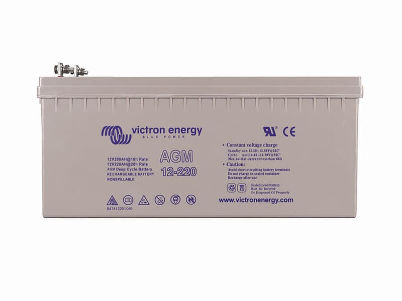 Victron 12V 220Ah AGM Deep Cycle Batteri.