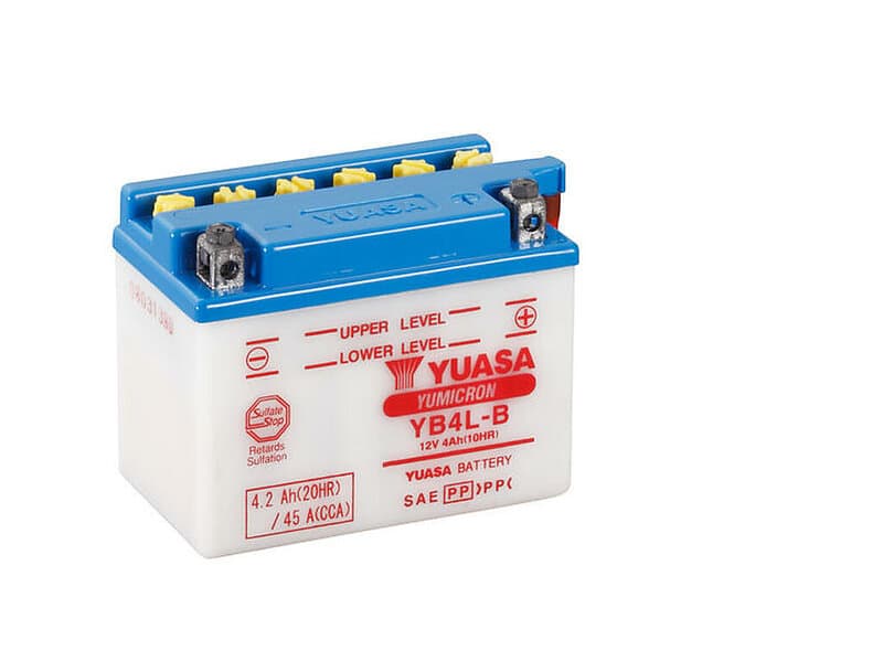 Yuasa Mc batteri YB4L-B 12v 4,2 Ah