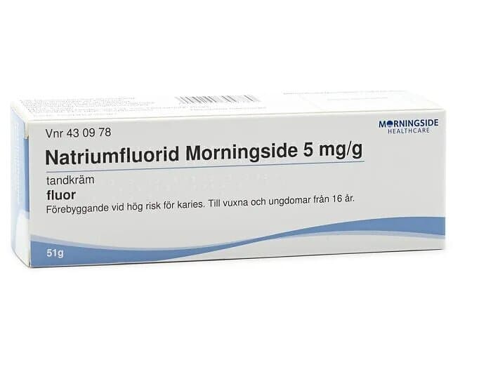 Natriumfluorid Morningside tandkräm 5 mg/g 51g 51G