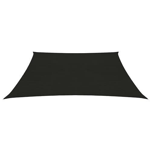 vidaXL Solsegel 160g/m² svart 5x5 m HDPE 311718