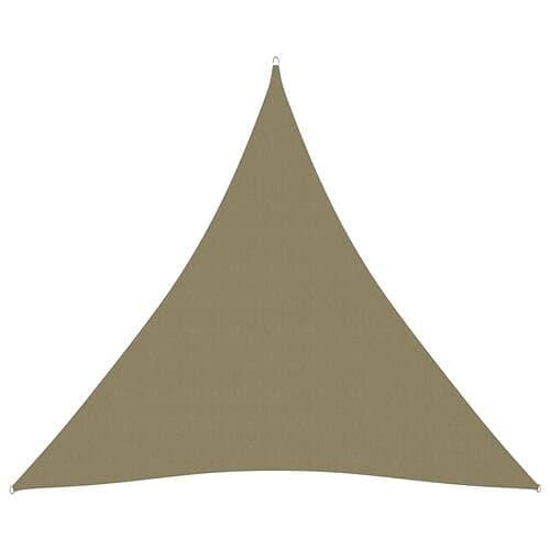 vidaXL Solsegel Oxfordtyg trekantigt 4,5x4,5x4,5 m beige 135178