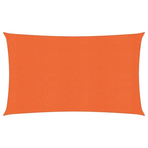 vidaXL Solsegel 160g/m² orange 2x5 m HDPE 311671