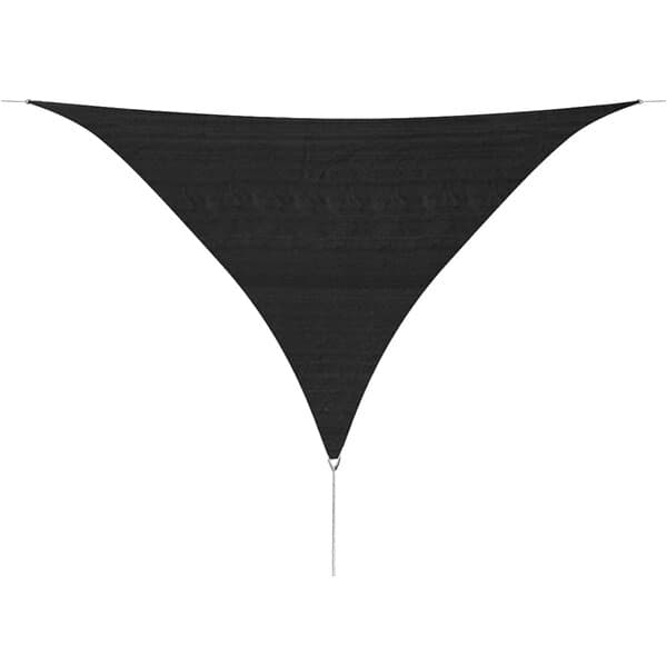 vidaXL Solskärmssegel HDPE trekantigt 5x5x5 m antracit 42281