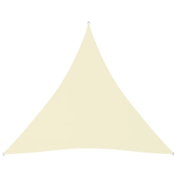 vidaXL Solsegel Oxfordtyg trekantigt 4,5x4,5x4,5 m gräddvit 135233