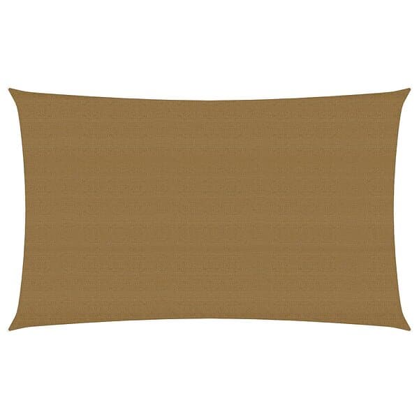 vidaXL Solsegel 160g/m² taupe 2x4,5 m HDPE 311395