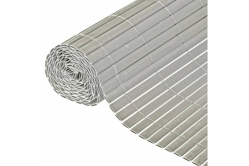 Nature Dubbelsidigt insynsskydd PVC 1x3m grå 428519