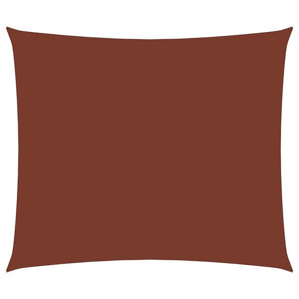 vidaXL Solsegel oxfordtyg rektangulärt 3x4 m terrakotta 135375