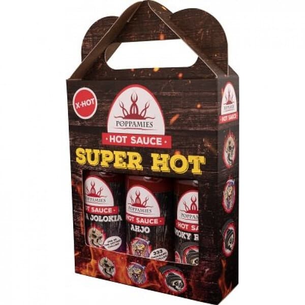 Poppamies Superhot Giftpack (Naga Jolokia, Ahjo och Smoky Reaper)