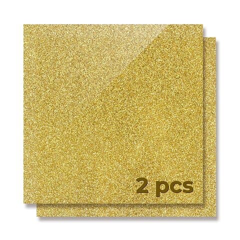 xTool 3mm Akryl Guld Glitter 30x30 2st