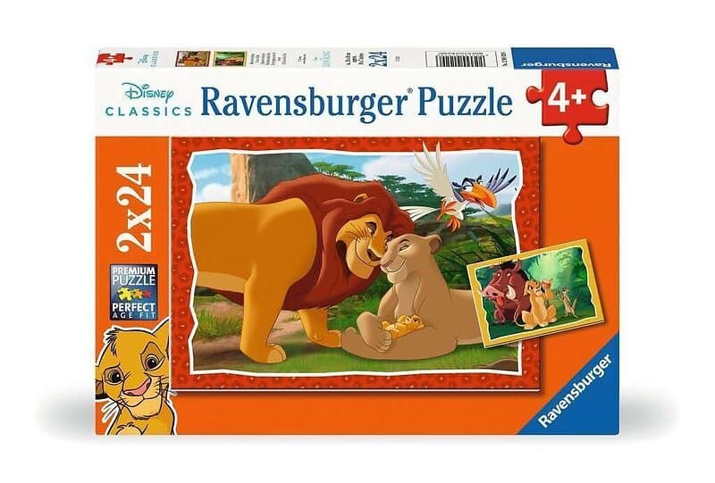 Ravensburger Pussel: Lejonkungen 2x24 Bitar