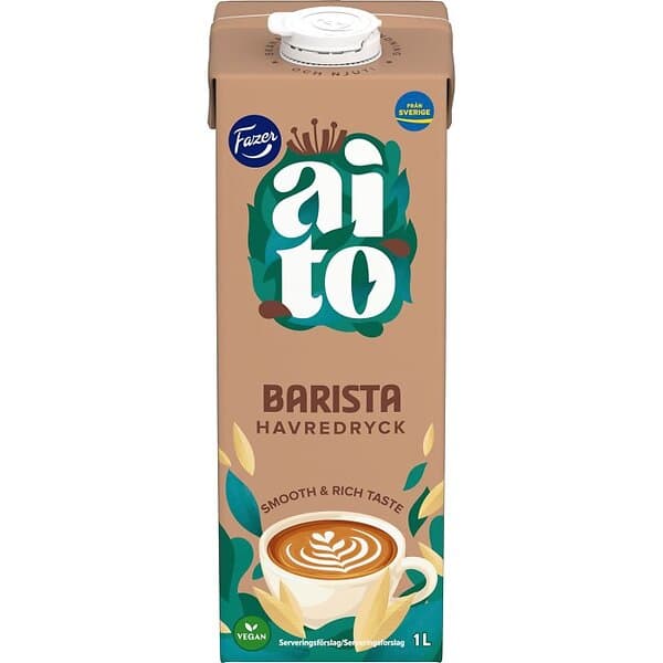 Fazer Aito Havredryck Barista UHT 1L