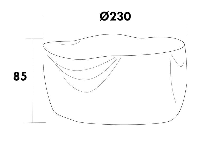 Hillerstorp Möbelskydd Till runda möbelgrupper D230 cm H85 cm