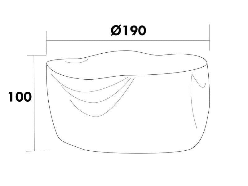 Hillerstorp Möbelskydd Till runda möbelgrupper D190 cm H100 cm
