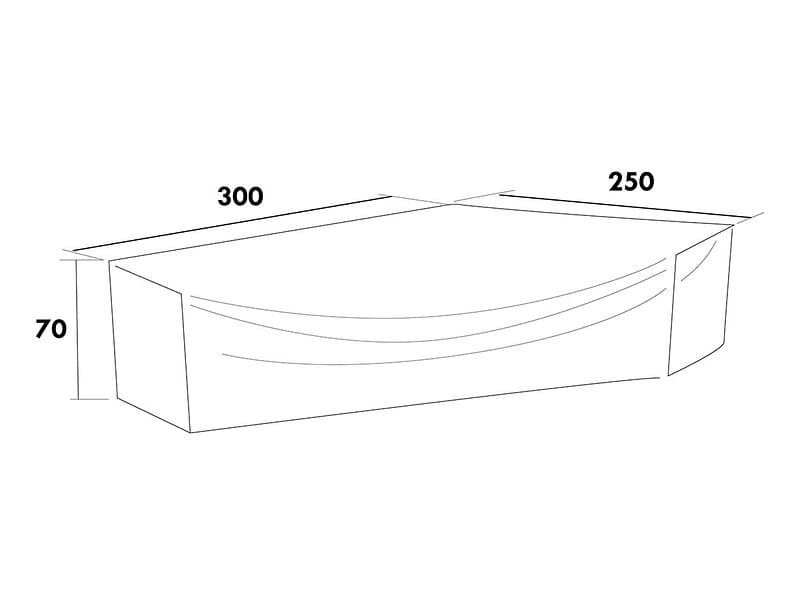 Hillerstorp Möbelskydd Till hörnsoffor 250-300 cm H70cm