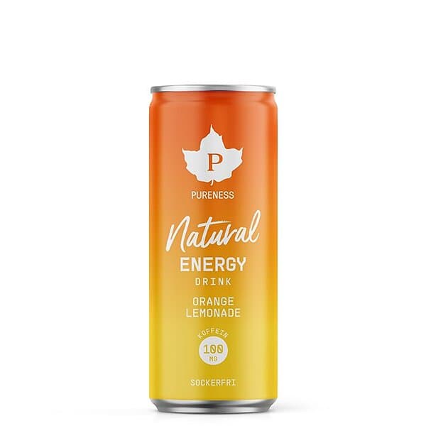 Pureness Natural Energy Drink Orange Lemonade 330ml