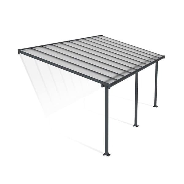Canopia by Palram Altantak Olympia OLYMPIA PATIO COVER 3X6.10 GREY CLEAR 704351