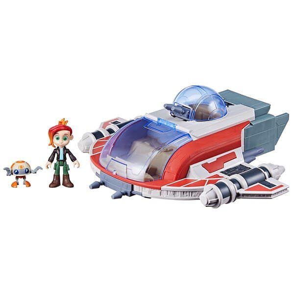 Star Wars Team The Crimson Firehawk & Figure Young Jedi Adventures 10 cm