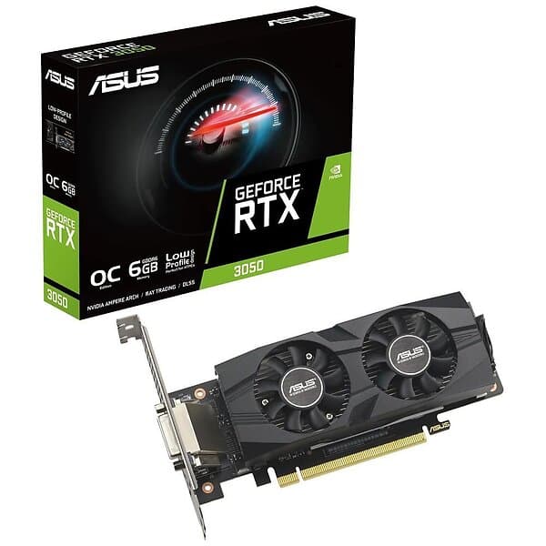Asus GeForce RTX 3050 Low Profile OC HDMI DP 6GB