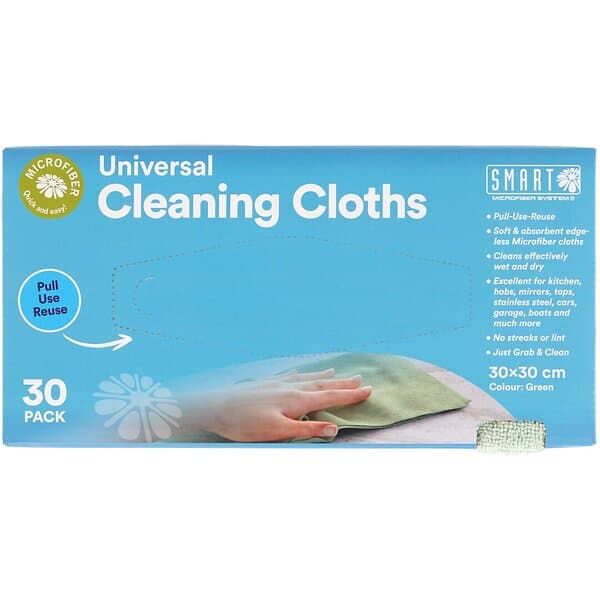 Smart Microfiber Universal Cleaning Cloths 30 st