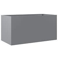 vidaXL Odlingslåda silver 62x30x29 cm galvaniserat stål 841594