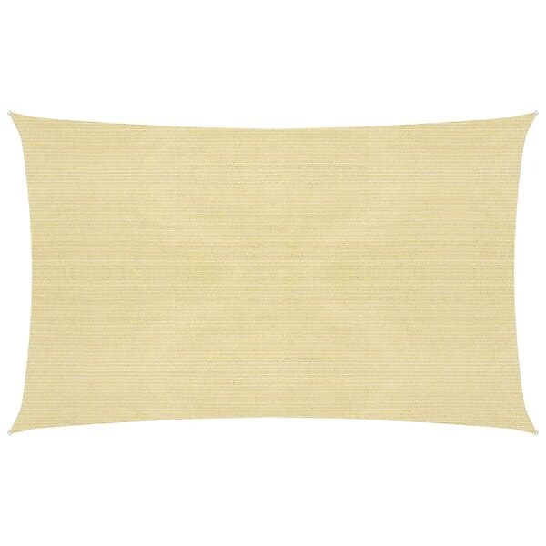 vidaXL Solsegel 160g/m² beige 3x6 m HDPE 311130