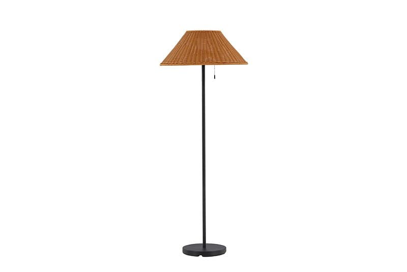 Venture Design Mabis golvlampa Svart/natur 60 cm