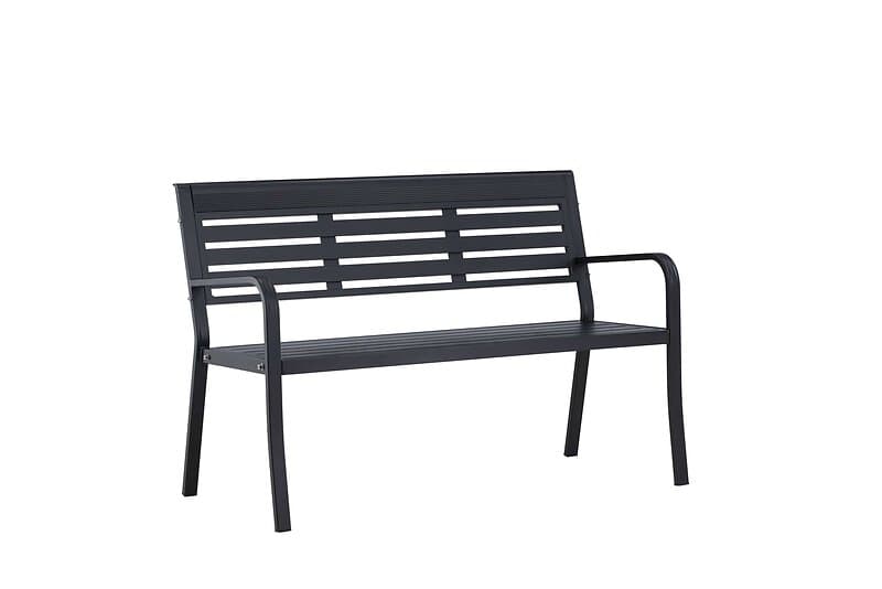 Venture Design Elvas bänk Svart 125 x 60 cm