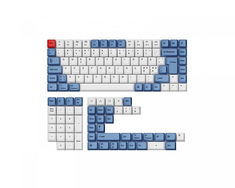 Keychron PBT Keycap set ISO Nordic Modern Blue