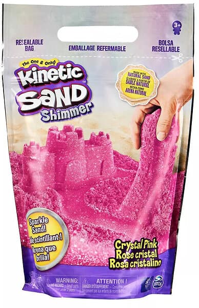 Kinetic Sand Glittrig 900g, Rosa