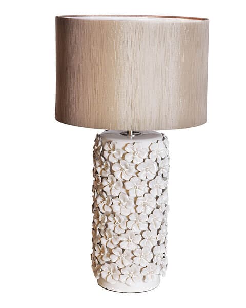 Fiore bordslampa beige