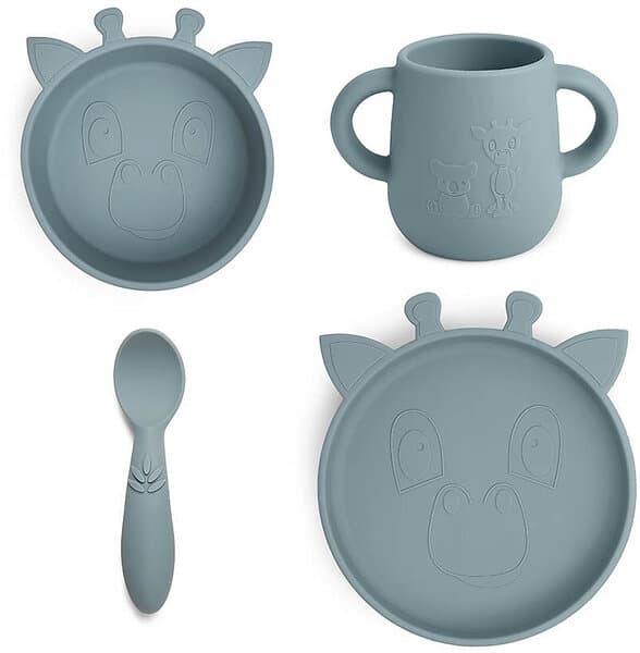 Nuuroo Lykke Giraff Tallriksset 4-pack Silikon