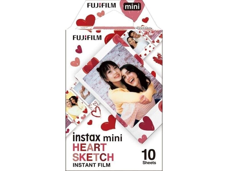 Fujifilm Instax Mini Film Heart Sketch 10-pack