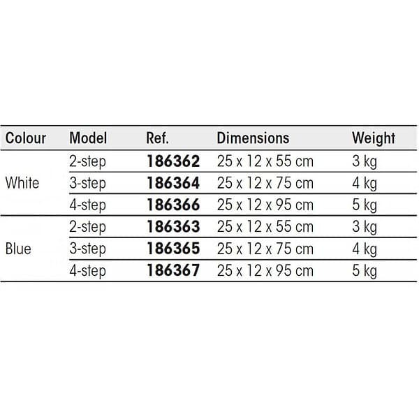 Majoni Ladder 4 Steps Durchsichtig 250 x 120 x 950 mm