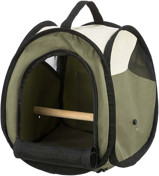 Trixie Transportbur Fågel Nylon med sittpinne 27X27X32cm
