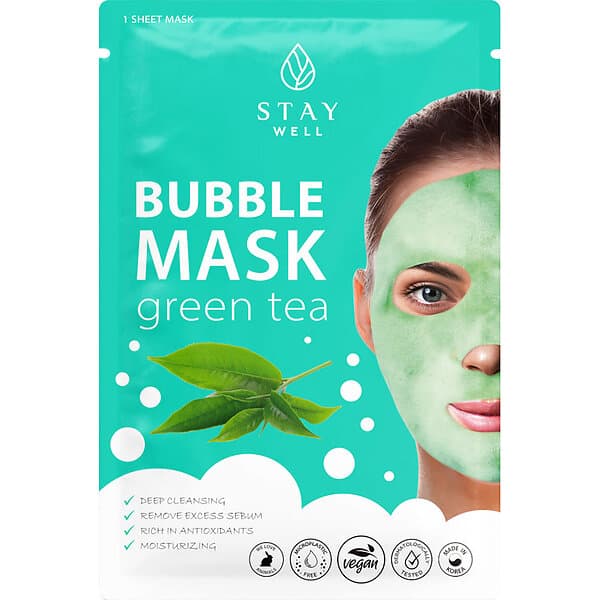 STAY Well Deep Cleansing Bubble Mask Green Tea 1pcs