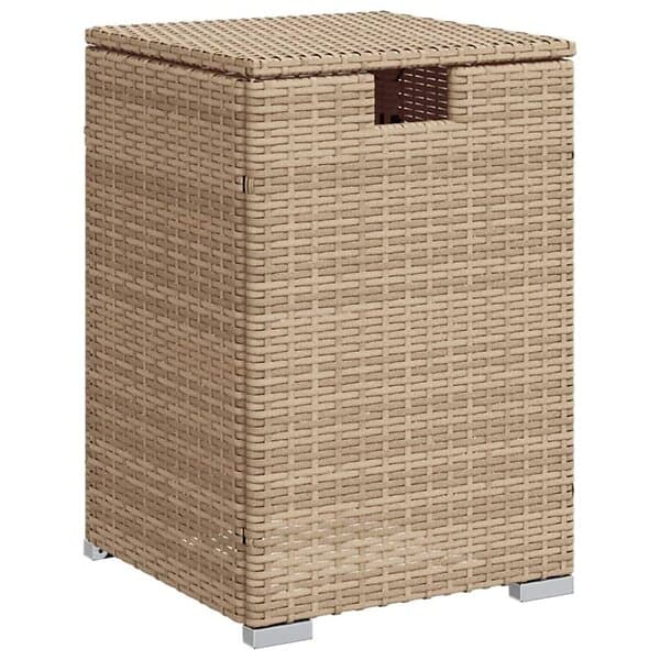 vidaXL Låda för gasflaska beige 40x40x60 cm konstrotting 366297