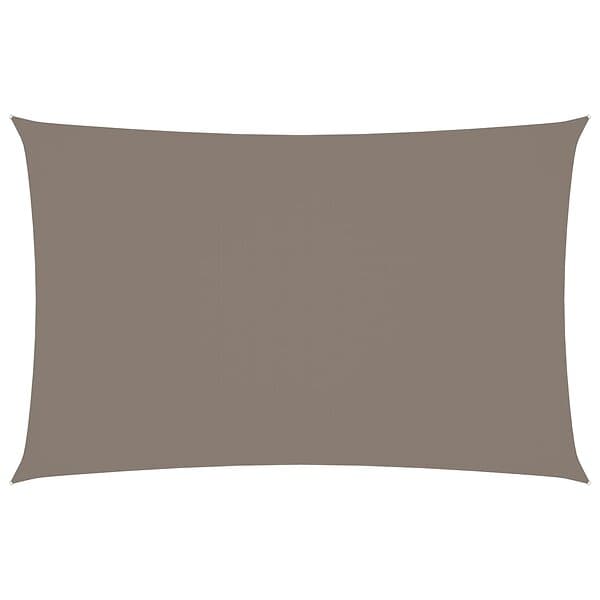 vidaXL Solsegel oxfordtyg rektangulärt 3x6 m taupe 135433