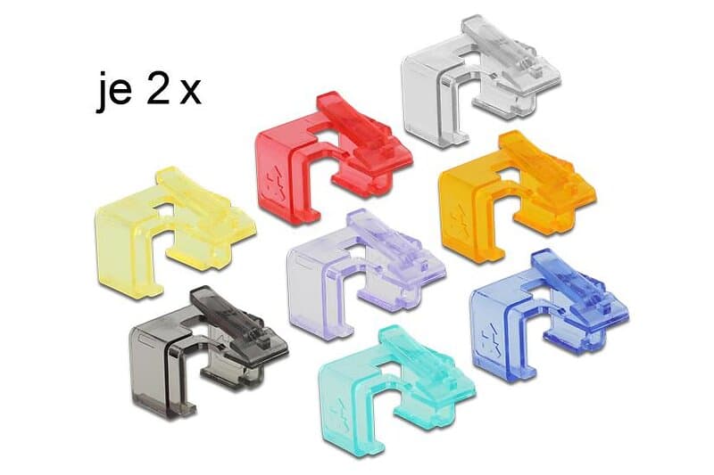 DeLock RJ45 Repair Clip Starter Set reparationsklämma för nätverkskontakt