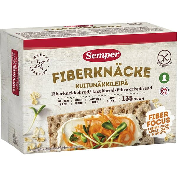 Semper Fiberknäcke Glutenfritt 135g