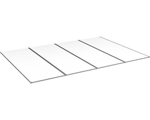 Halle Kanalplasttak komplett Isolux klar 16x1050x4000 mm 4st skivor